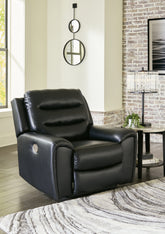Hoover Furniture Outlet - Ashley Furniture - Warlin Power Recliner - PWR Recliner/ADJ Headrest - 6110513